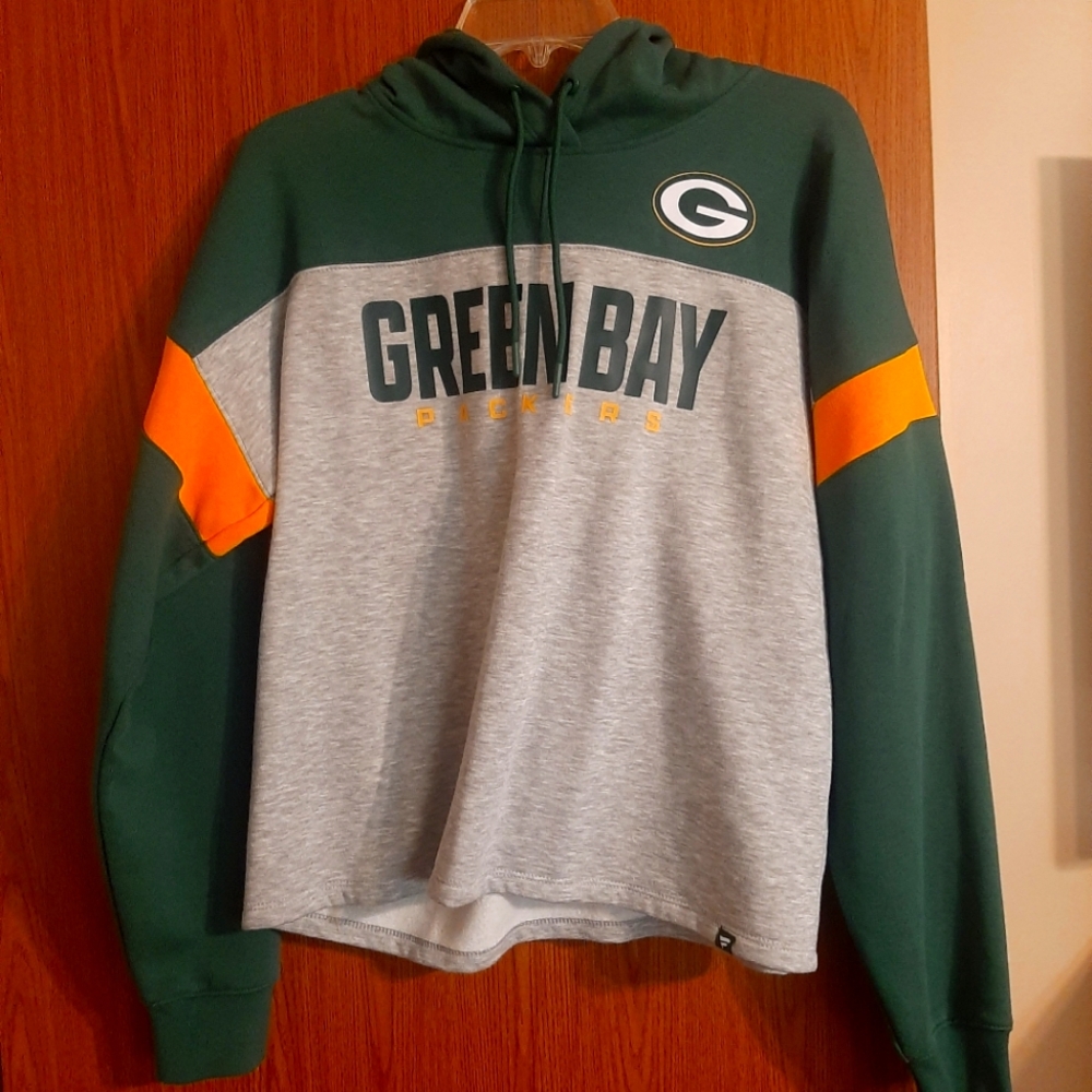 Fanatics Green Bay Packers Green and Gray Crop Top